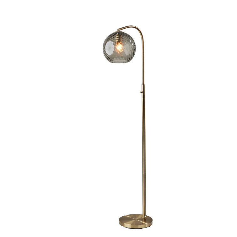 AllModern Delos 58.25'' Antique Brass Arched Floor Lamp - Wayfair Canada